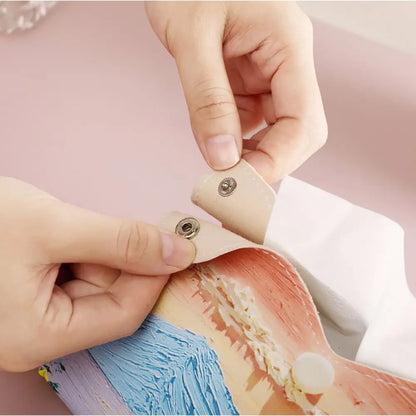 Ästhetische Leder rosa Tissue Case Large Storage Ölmalerei Papier Handtuch Box Creative Durable Serviettenhalter Home